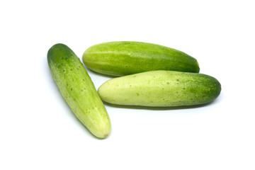 Isolated cucumber on c