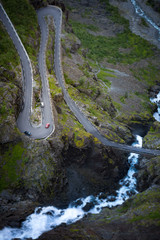 Trollstigen mountain road in Norway, Europe