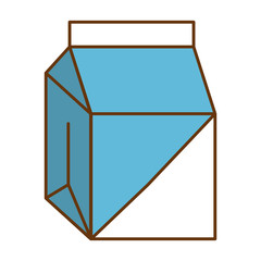 milk box isolated icon vector illustration design