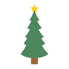 christmas tree isolated icon vector illustration design