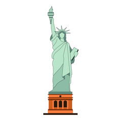 Liberty statue United States New York around the world travel tourism