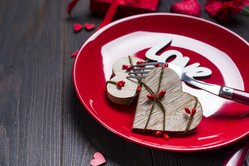 Romantic table setting