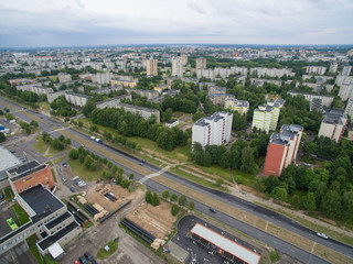 Eiguliai district aerial view