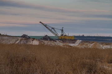 Clay quarry in the Zaporozhye region