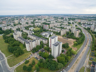 Eiguliai district aerial view