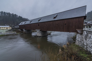 Cloudy morning in Radosov village