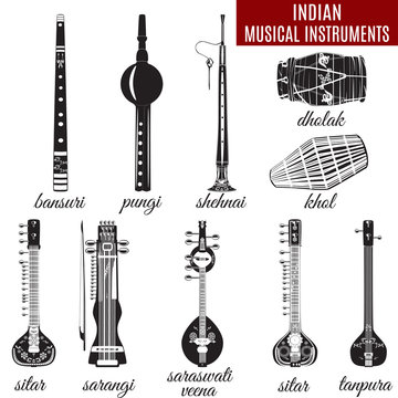 Indijos muzikos instrumentų vaizdaiIndijos muzikos instrumentų vaizdai  