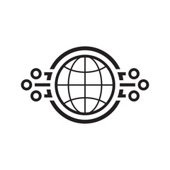 Global Networking Icon.