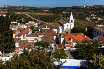 Fototapeta na wymiar Church of Santa Maria in Obidos, Portugal