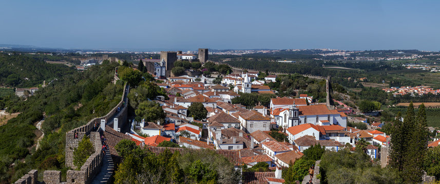 Castle of Obidos in the district of Leiria, Portugal