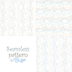 Seamless black and white pattern 