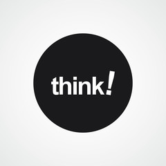 Think Label Vector Template Design