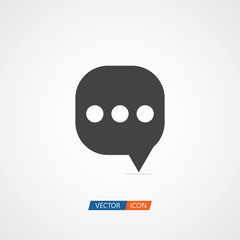 Message Icon Vector Template Design