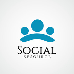 Social Resource Vector Template Design