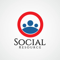 Social Resource Vector Template Design