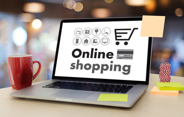 Online Shopping Add to Cart Order Store buy Sale Online shopping concept