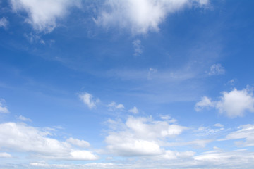 Summer sky and beautiful blue sky with clouds