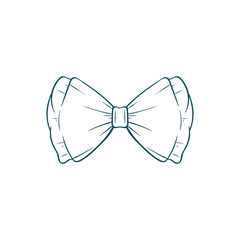 bow tie illustration hand draw
