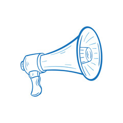 megaphone cartoon icon illustration