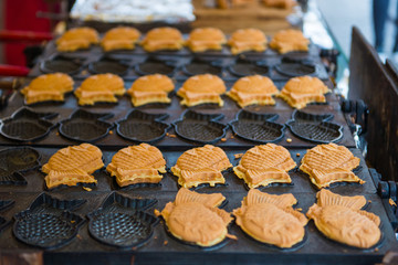 Japanese traditional fish shaped cake