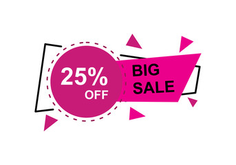 Discount tag with special offer sale sticker