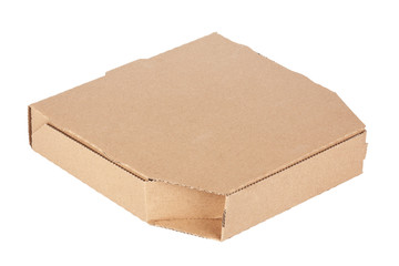 Blank Cardboard Pizza Box with Copy Space for Your Design.