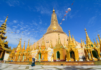 Shwedagon Pagoda in Yangon, Myanmar