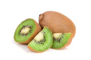 Fototapeta premium Kiwi fruit isolated on white background, macro