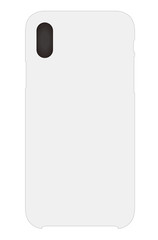 Smartphone case mockup template illustration (white) 