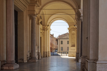 Portico of the Metropolitan Cathedral of the Resurrection of Our Lord Jesus Christ - Ravenna, Italy