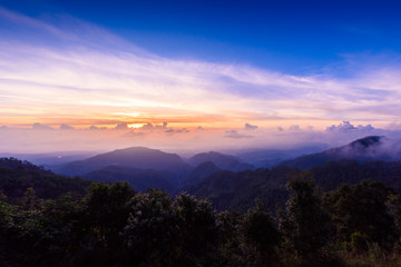Mon Sone View Point, Doi Pha Hom Pok National Park, Angkhang mountain, chiang mai, Thailand