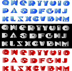 Vector comic cartoon font