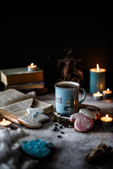 Books and coffee