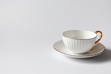 Tea with pastries for breakfast. Sweets and pastries with nuts f