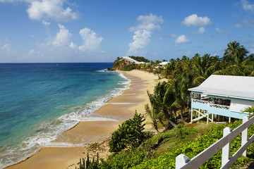  Антигуа, Карибы,  Пляж.