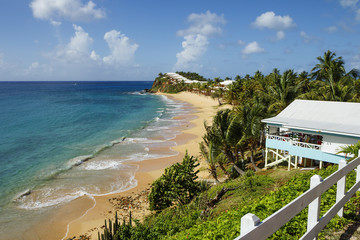  Антигуа, Карибы,  Пляж.