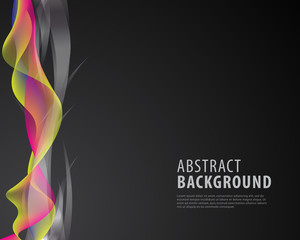wavy shapes-Abstract vector Background