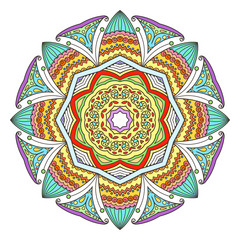 Mandala. Abstract decorative background. Islam, Arabic, oriental, indian, ottoman, yoga motifs.