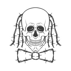 Funny skull vector illustration or symbol