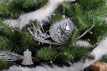 Fototapeta na wymiar Christmas tree traditional