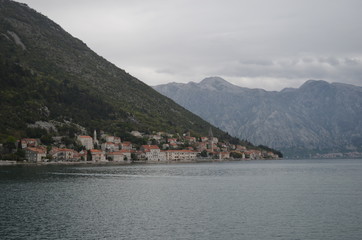 Fototapeta na wymiar Town of Perast - Bay of Kotor