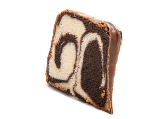 marble cake isolated