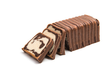 marble cake isolated