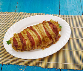 Bacon Wrapped Chicken Meatloaf