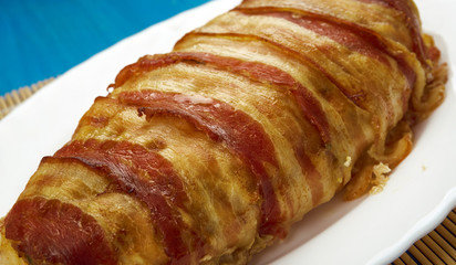 Bacon Wrapped Chicken Meatloaf
