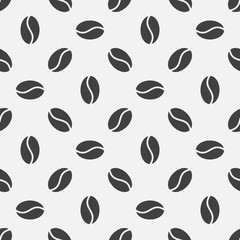 Koffiebonen vector naadloos patroon