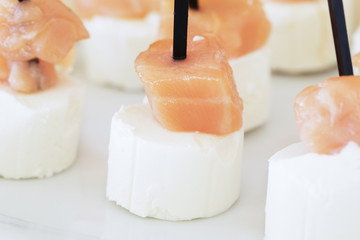 Close Up Salmon Appetizer