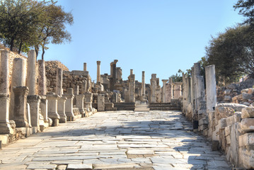 Ruins of Ephesys in Turkey.