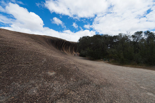 Weitwinkelsicht vom Waverock in West-Australien