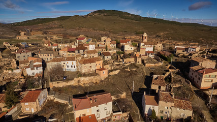 Fototapeta na wymiar Villarroya village in La Rioja province, Spain